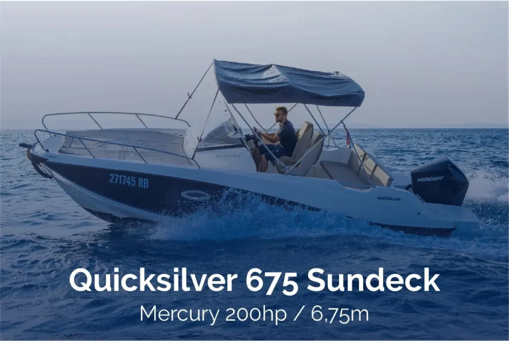Quicksilver 675 Sundeck 200 hp, Mercury 200 hp, 6,75 m